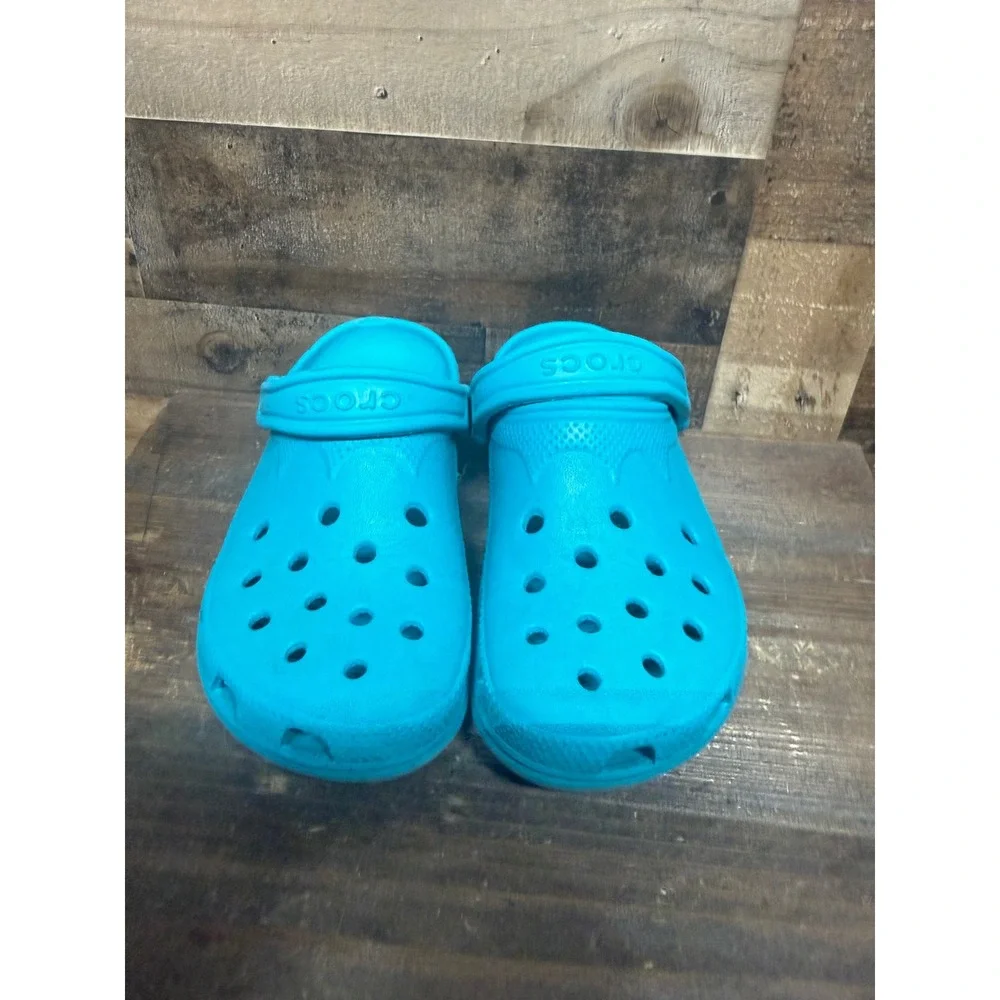 Crocs Classic Clog Turquoise Blue Mens 2-3 Womens 4-5 XS Water Shoes Sandals